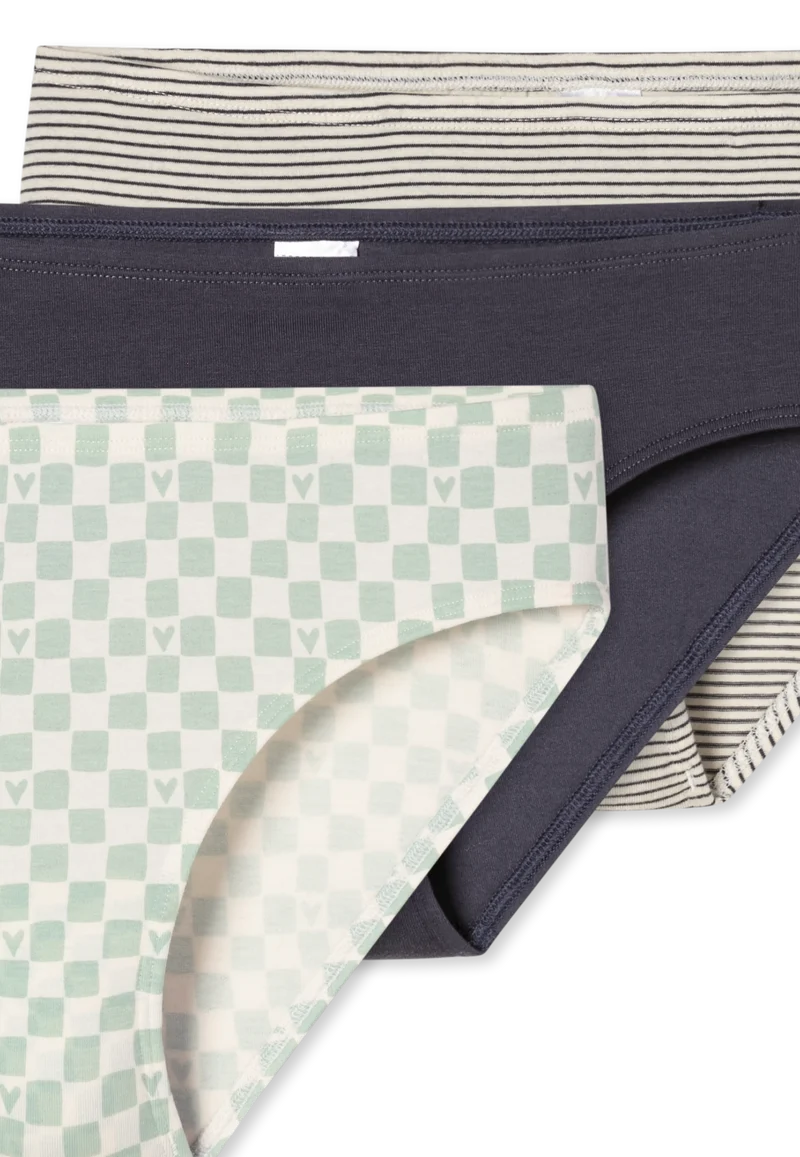 Slip 3er-Pack Bunt gemustert - 95/5