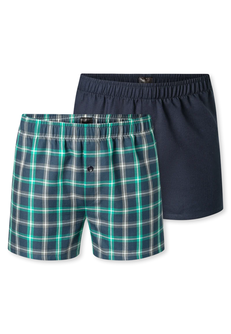 Boxershorts Blau gemustert - Boxershorts Multipacks