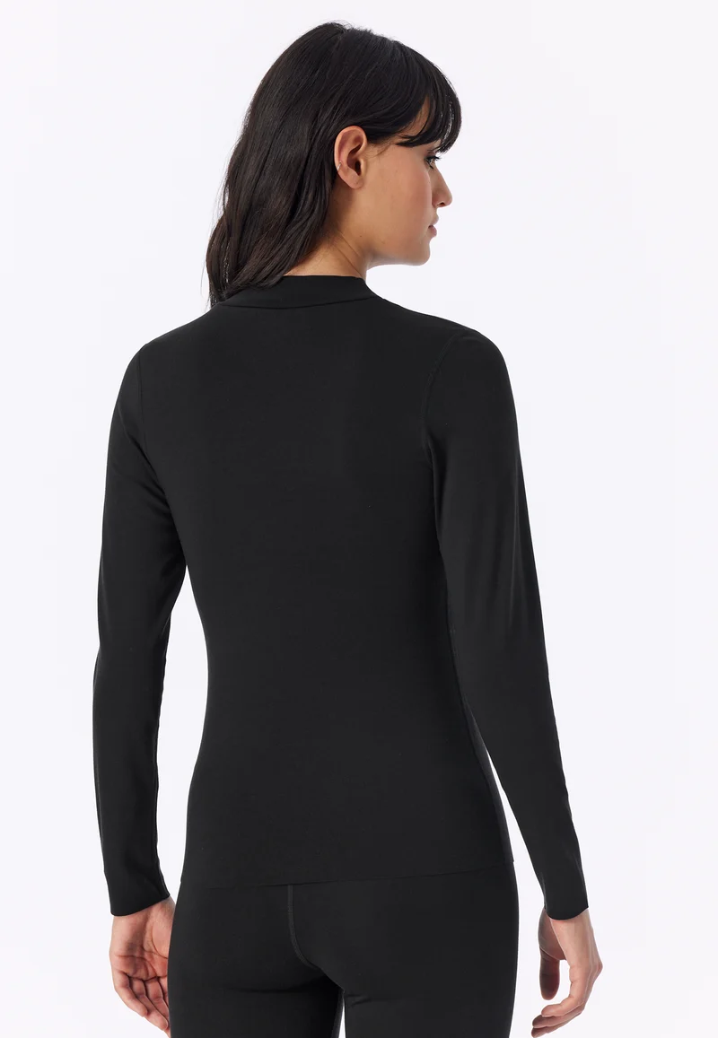 Shirt Schwarz - Invisible Soft Warming