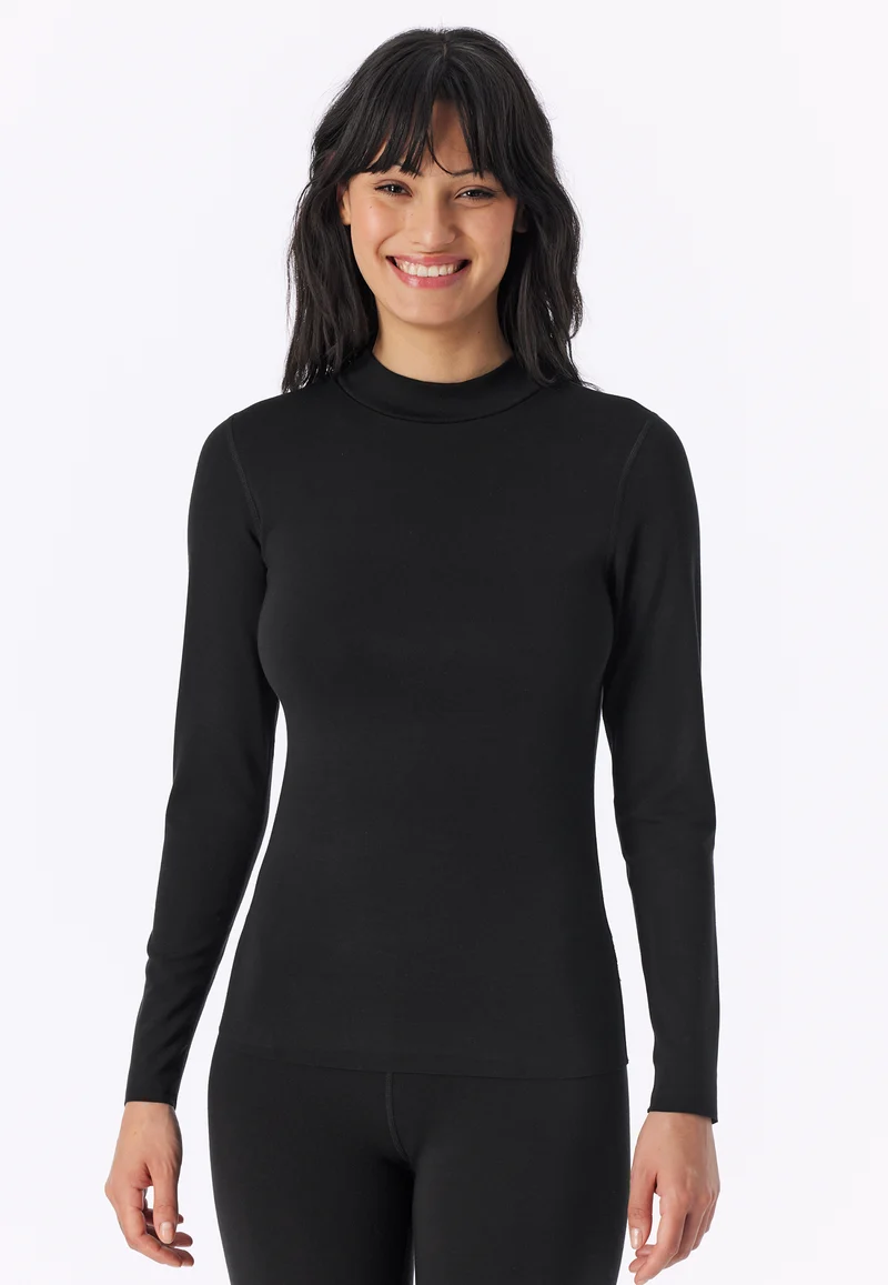 Shirt Schwarz - Invisible Soft Warming