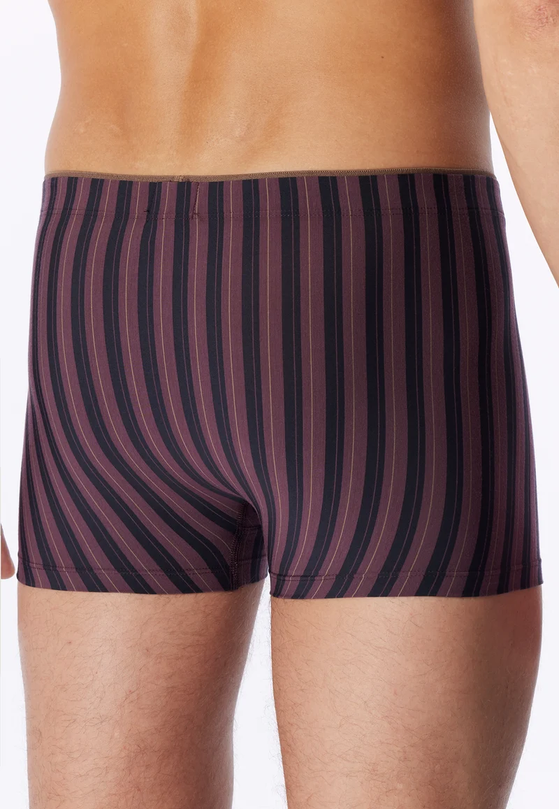 Shorts Bordeaux/Schwarz gestreift - Long Life Soft