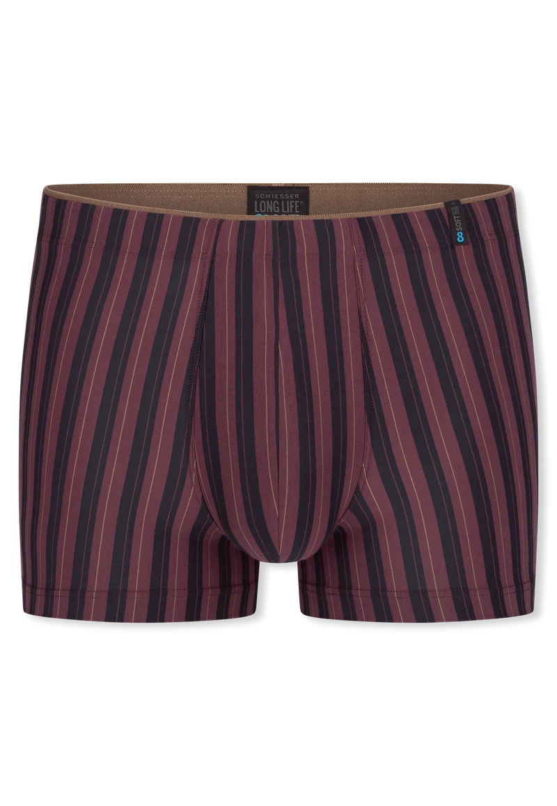 Shorts Bordeaux/Schwarz gestreift - Long Life Soft