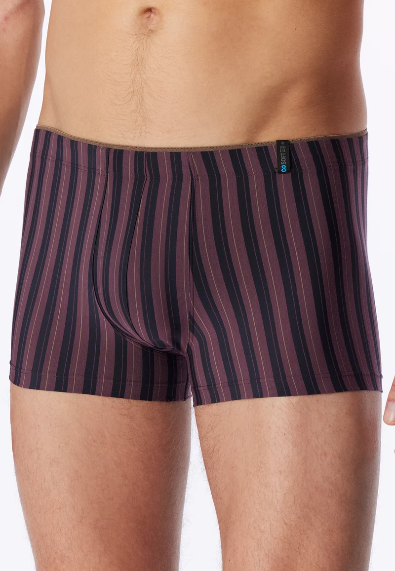 Shorts Bordeaux/Schwarz gestreift - Long Life Soft