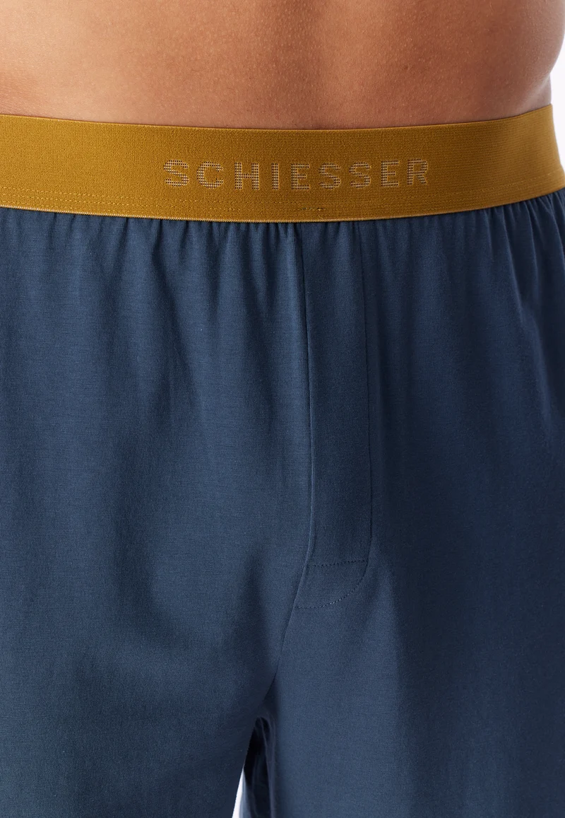 Schlafanzug kurz Blau/Grau - 95/5