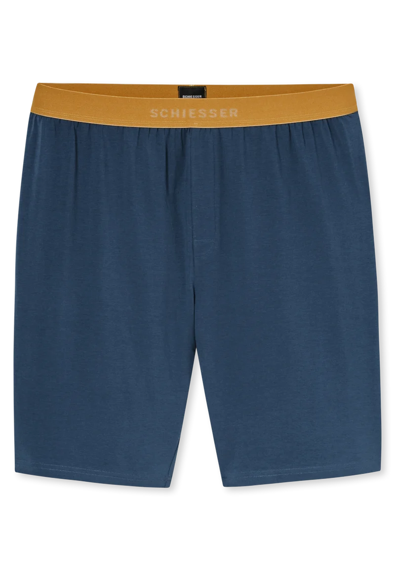 Schlafanzug kurz Blau/Grau - 95/5