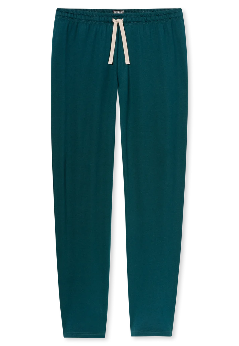 Schlafanzug Petrol/Beige gestreift - Casual Nightwear