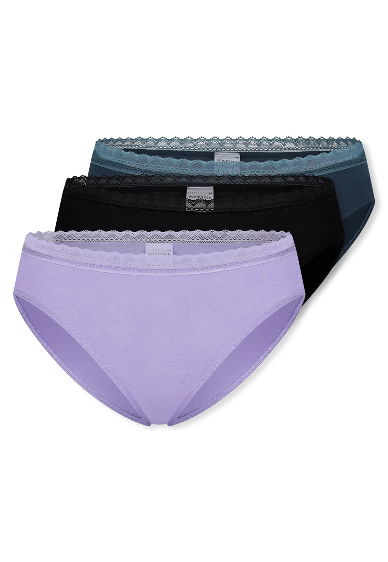 Slip mit Spitze 3er-Pack Bunt - Modern Multipacks