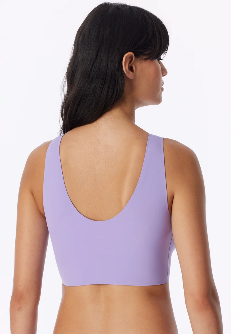 Bustier Seamless mit herausnehmbaren Pads Lila - Invisble Soft