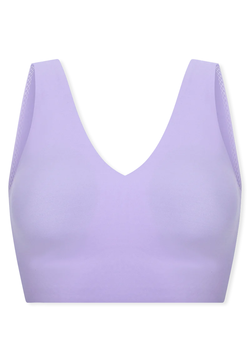 Bustier Seamless mit herausnehmbaren Pads Lila - Invisble Soft