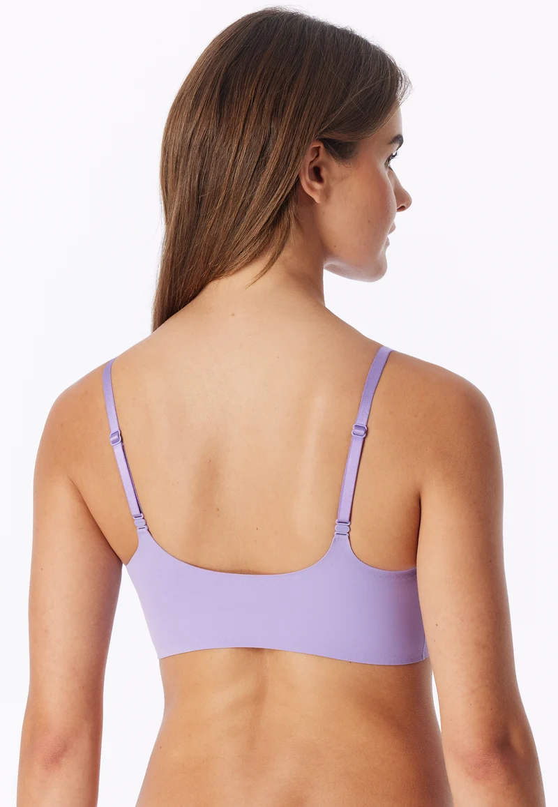 Bustier mit herausnehmbaren Pads Lila - Invisible Soft