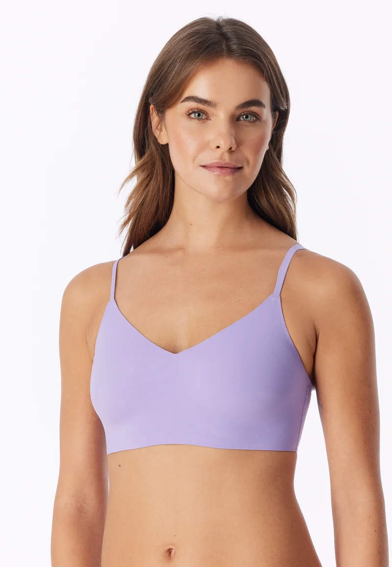 Bustier mit herausnehmbaren Pads Lila - Invisible Soft