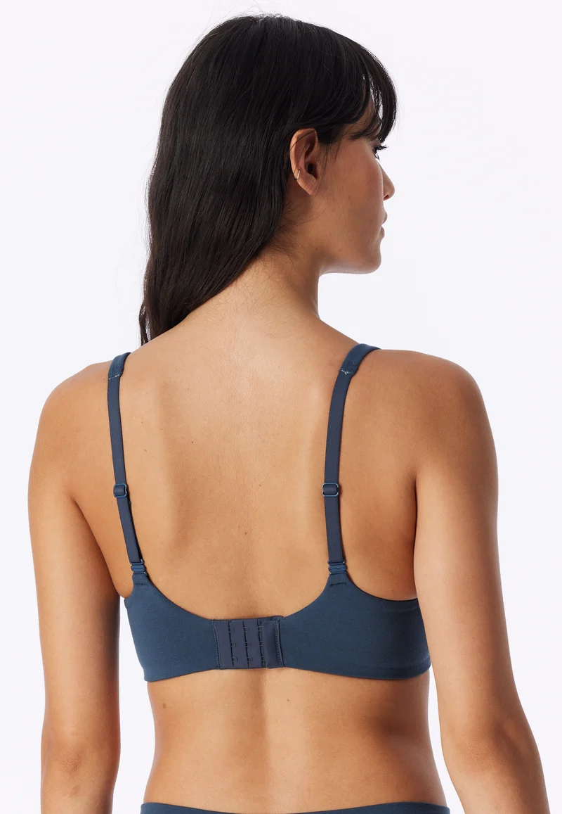 Soft-BH mit Cups Blau - Unique Cotton