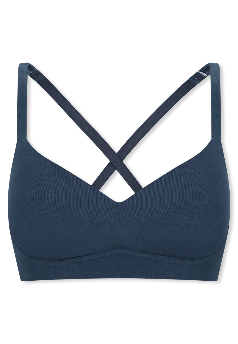 Soft-BH mit Cups Blau - Unique Cotton