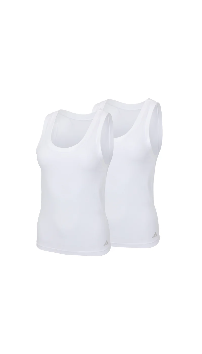 Tank Top 2er-Pack Weiss - ADIDAS