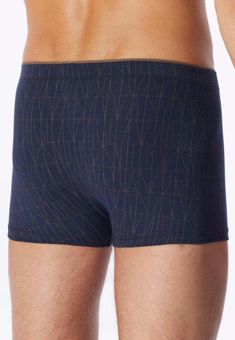 Shorts Dunkelblau gemustert - Long Life Soft