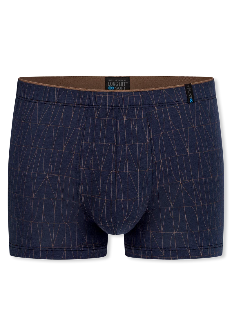 Shorts Dunkelblau gemustert - Long Life Soft