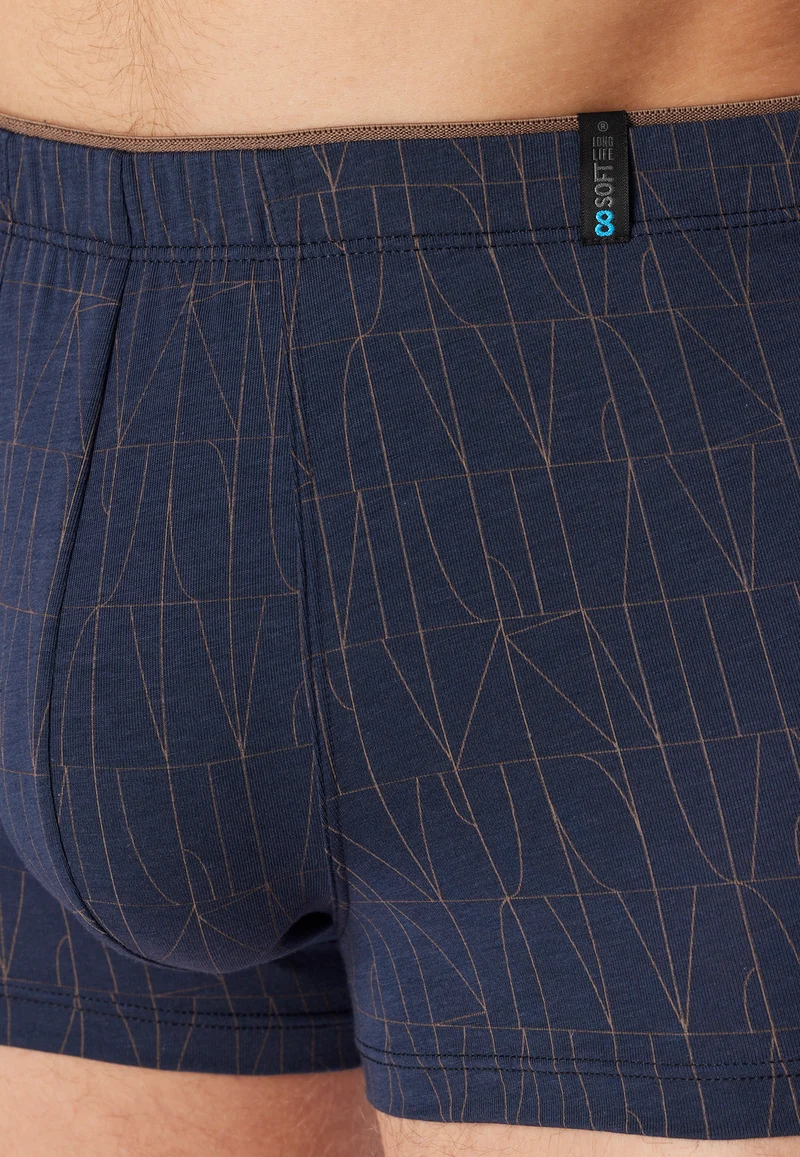 Shorts Dunkelblau gemustert - Long Life Soft