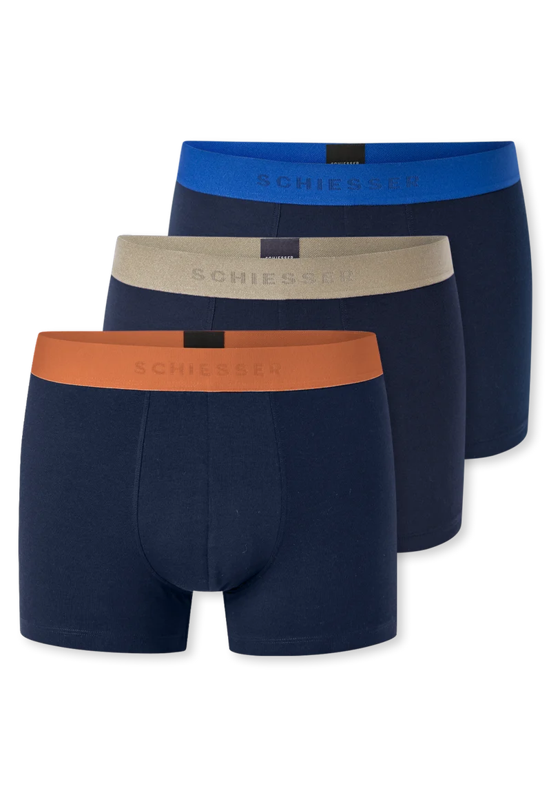 Enge Boxershorts 3er-Pack Dunkelblau - 95/5