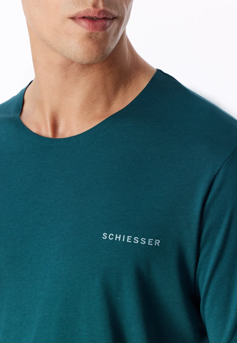 Schlafanzug kurz Petrol - Modern Bonded