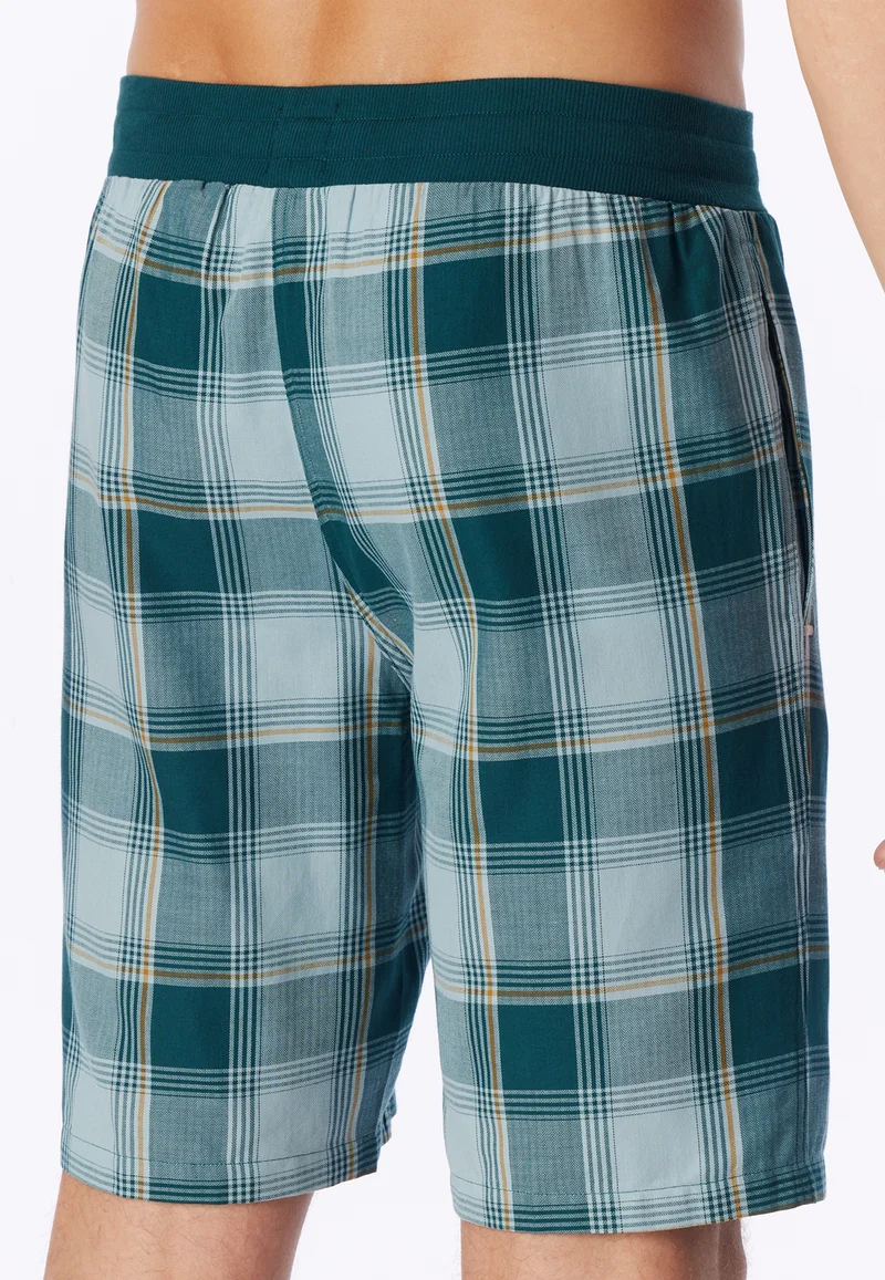 Hose kurz Blau kariert - Mix+Relax