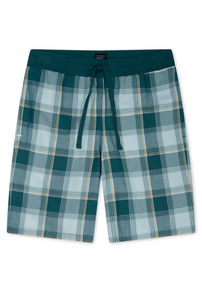 Hose kurz Blau kariert - Mix+Relax