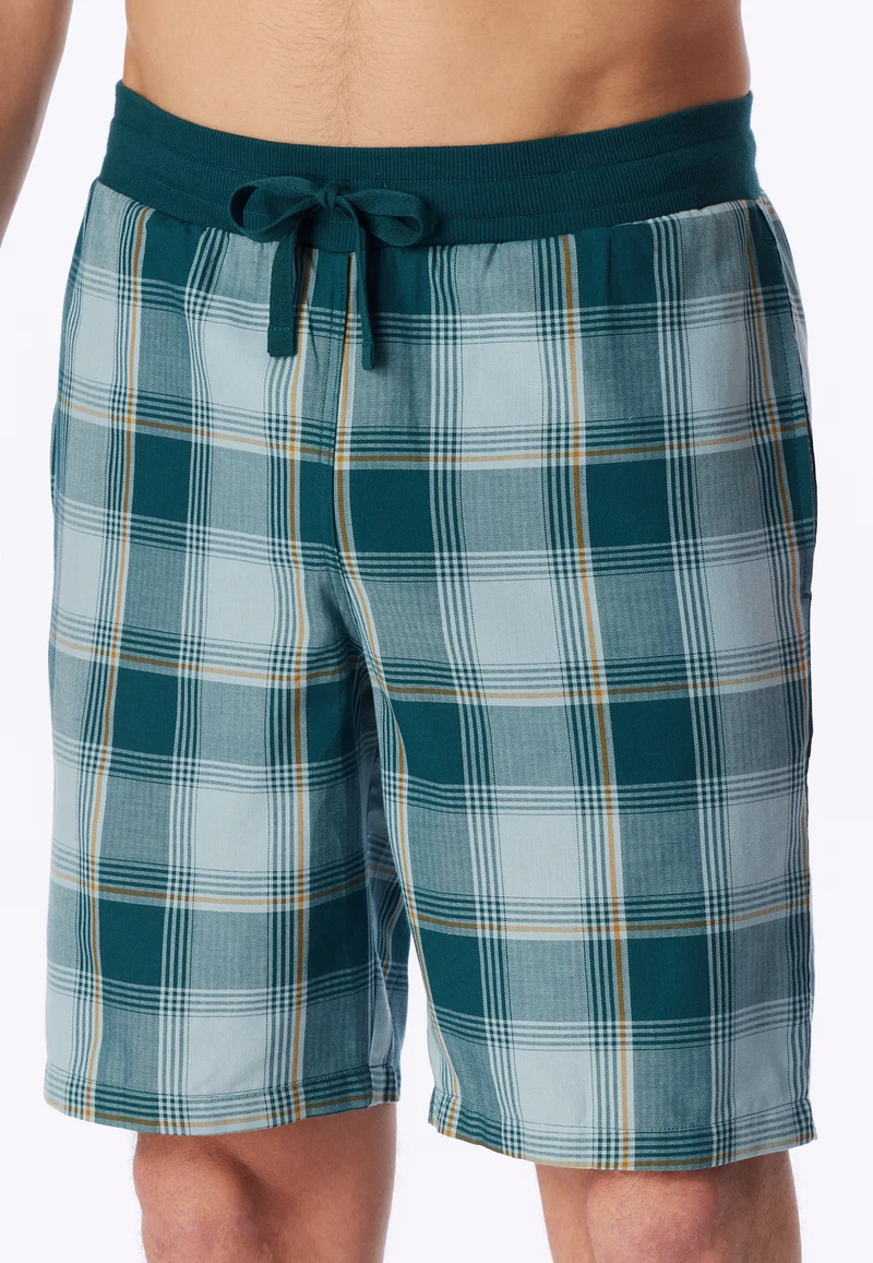 Hose kurz Blau kariert - Mix+Relax