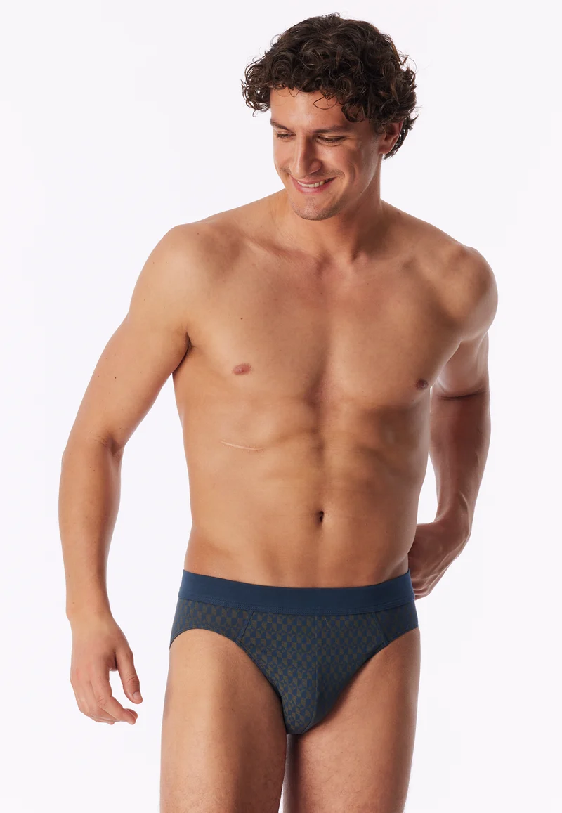 Slip Blau gemustert - 95/5