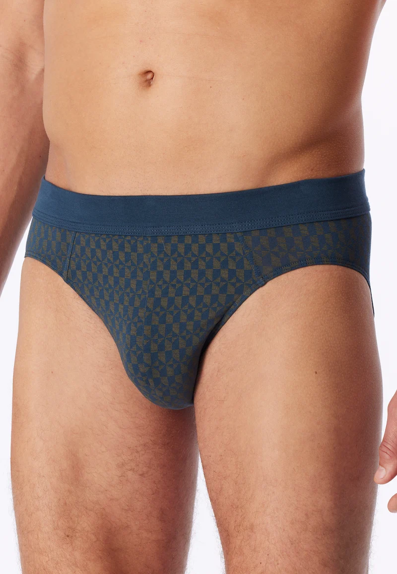 Slip Blau gemustert - 95/5