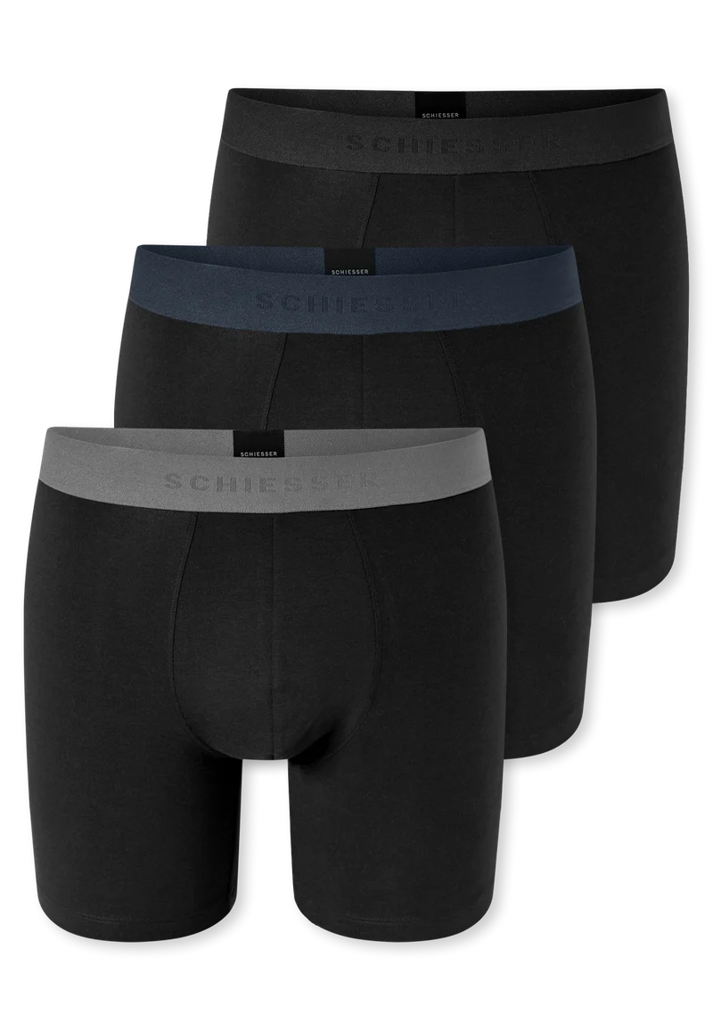 Enge Boxershorts 3er-Pack Schwarz - 95/5