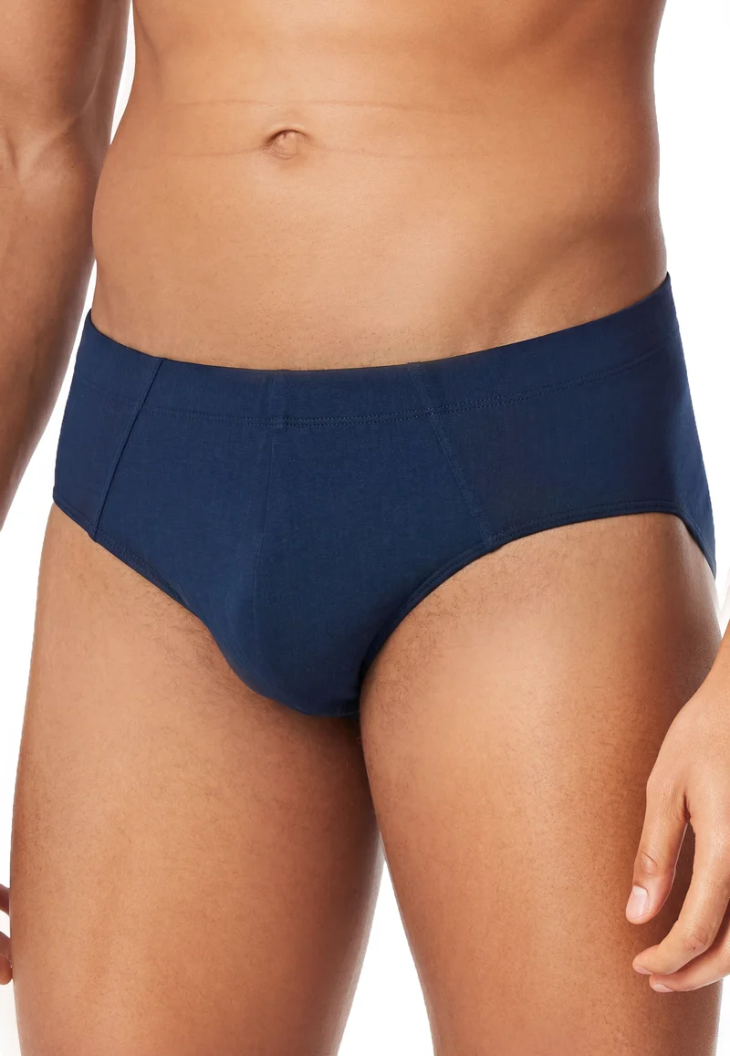 Slip 3er-Pack Blau/Grün gestreift - 95/5