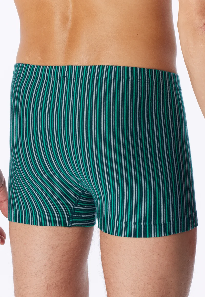 Enge Boxershorts 3er-Pack Blau/Grün gestreift - 95/5