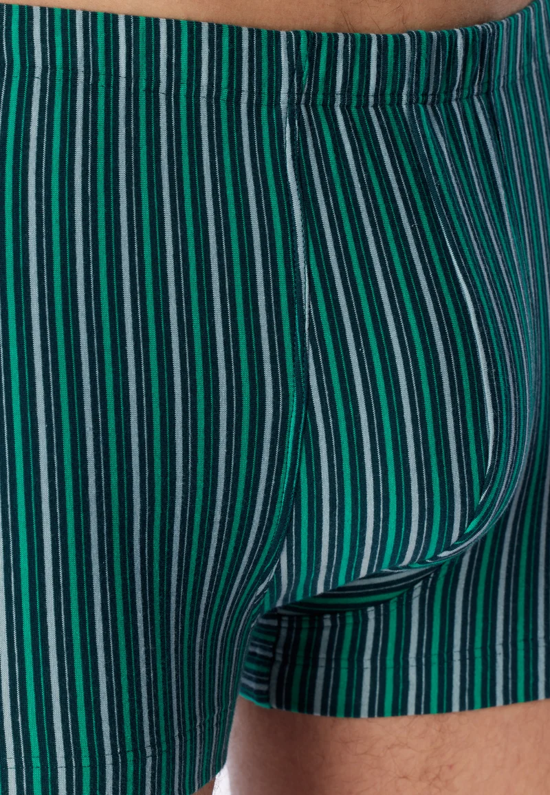 Enge Boxershorts 3er-Pack Blau/Grün gestreift - 95/5