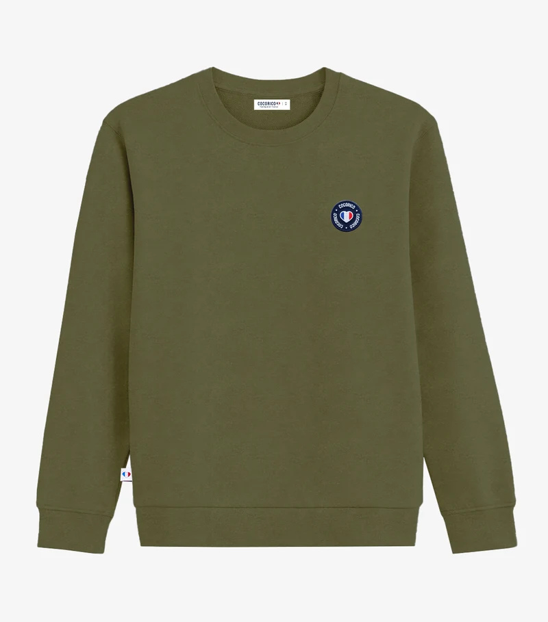 Sweat Homme Kaki - Blason