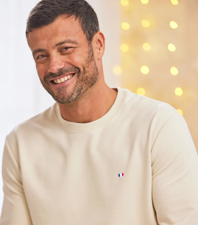 Sweat Homme Sable - Iconique