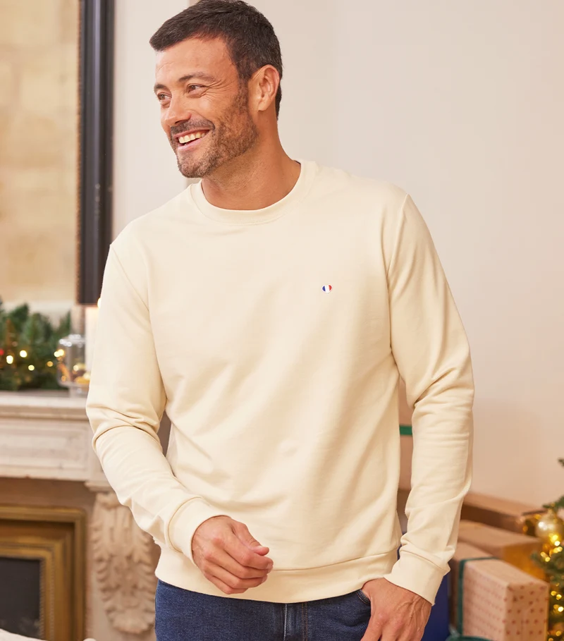 Sweat Homme Sable - Iconique
