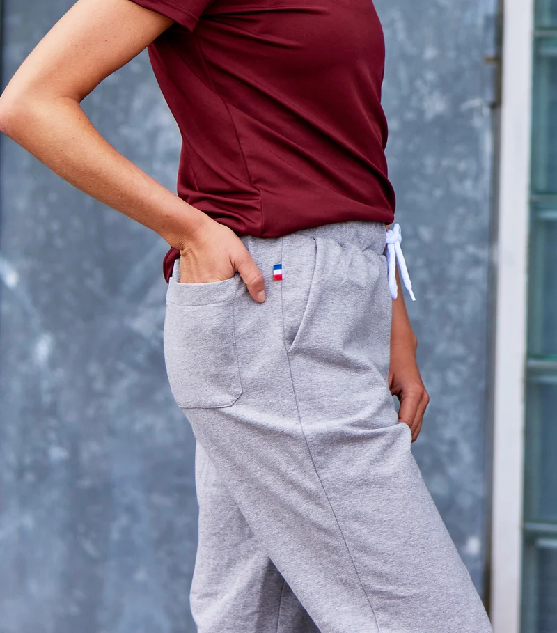 Jogging Femme Gris Chiné - Iconique
