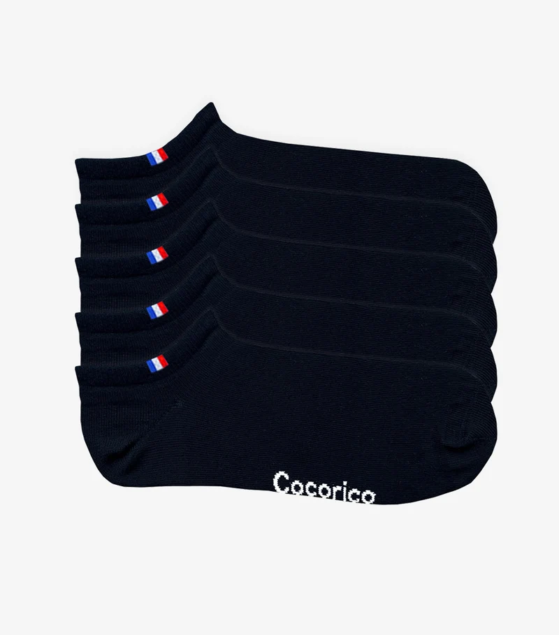 Chaussettes Femme Noir x5 - Pack Invisible