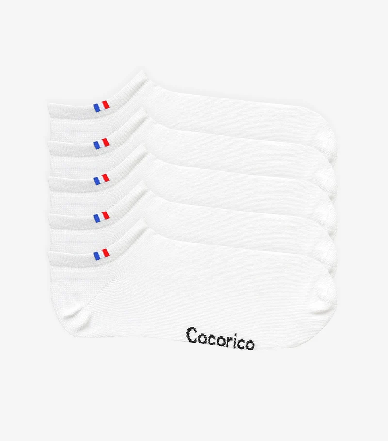 Chaussettes Femme Blanc x5 - Le Pack Invisible