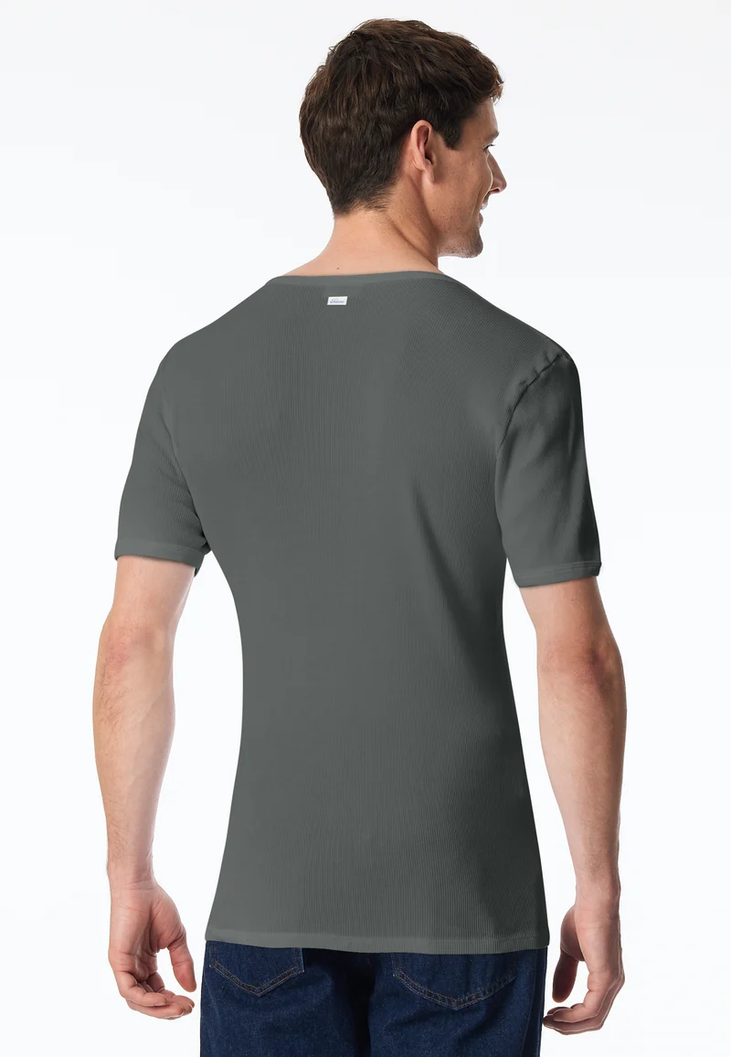 T-Shirt Doppelripp Grün - Revival Friedrich