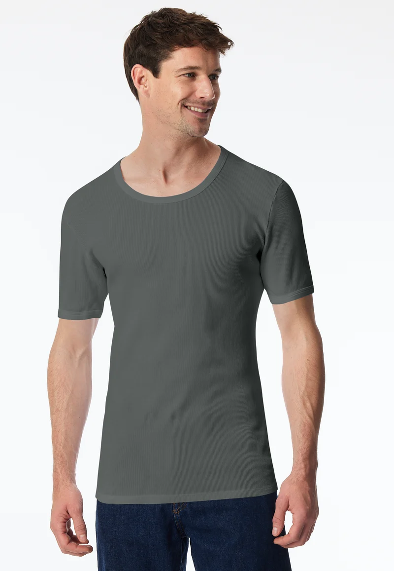 T-Shirt Doppelripp Grün - Revival Friedrich