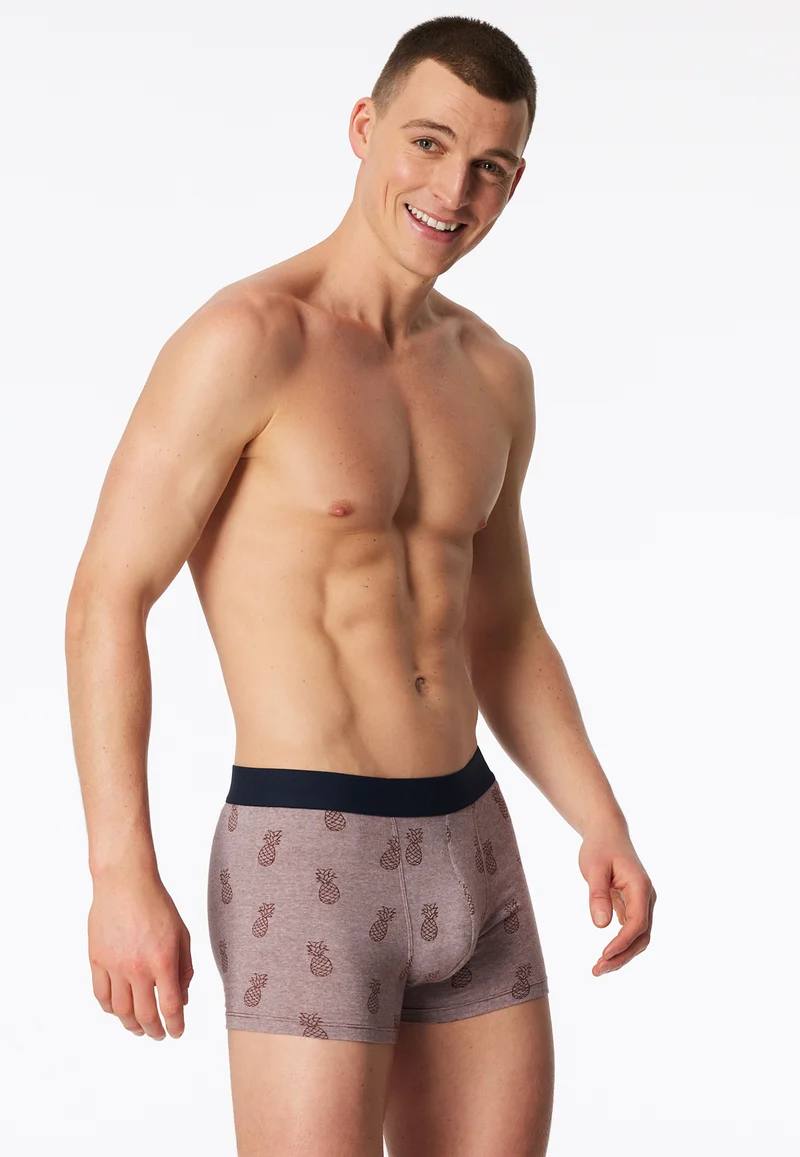 Enge Boxershorts 3er-Pack Bordeaux/Dunkelblau gemustert - 95/5