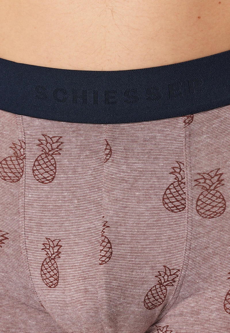 Enge Boxershorts 3er-Pack Bordeaux/Dunkelblau gemustert - 95/5