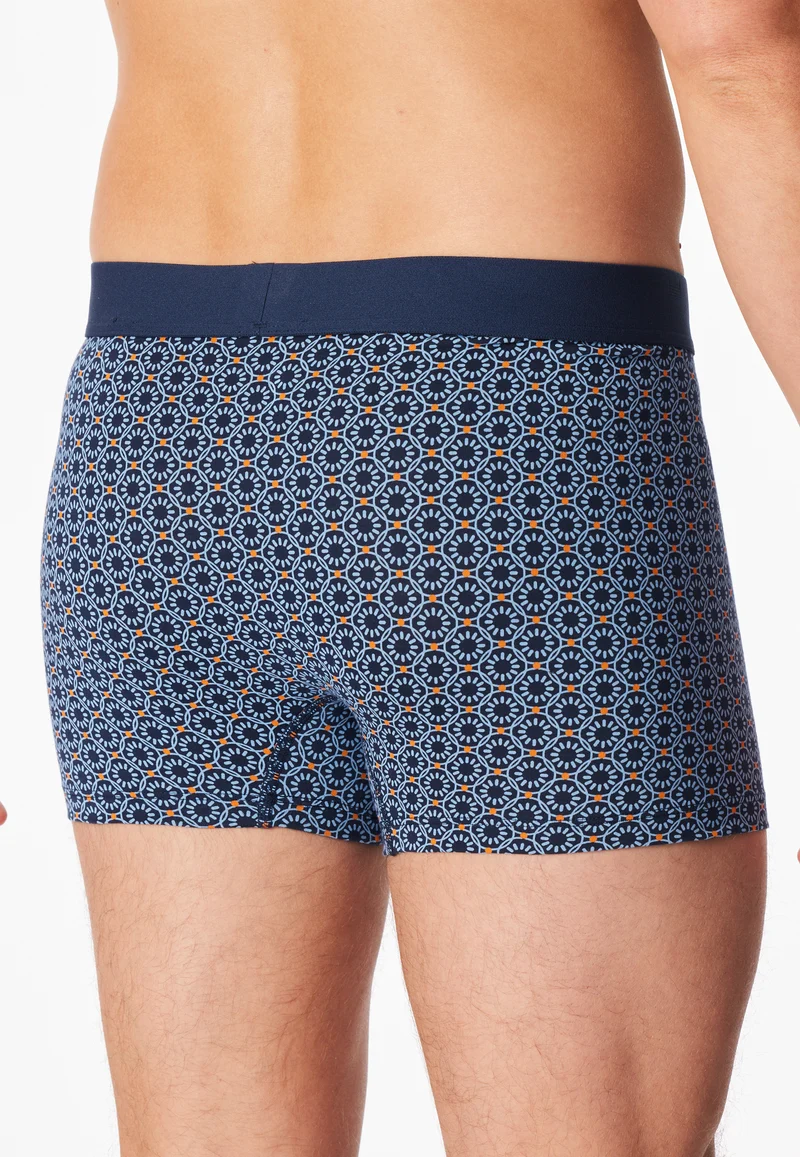 Enge Boxershorts 3er-Pack Blau/Schwarz gemustert - 95/5