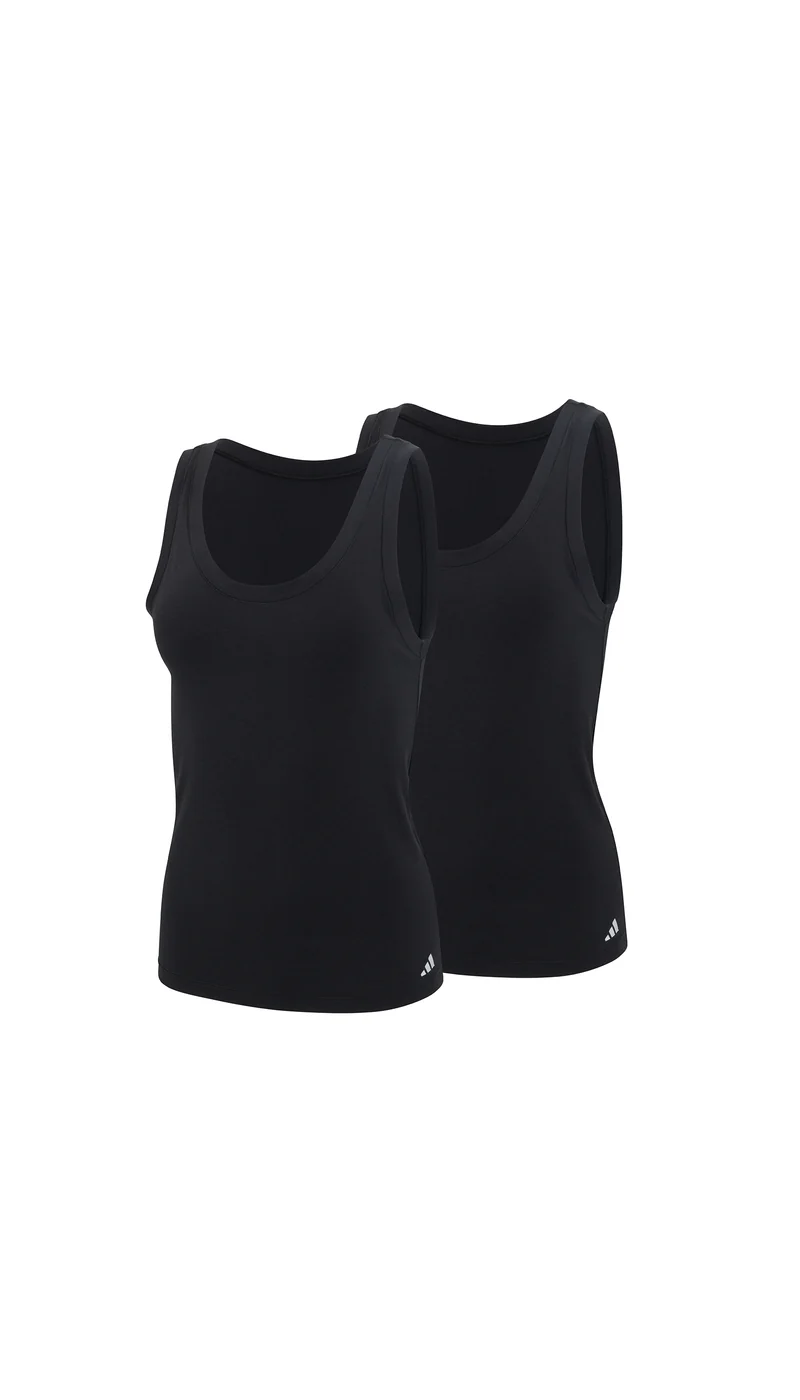 Tank Top 2er-Pack Schwarz - ADIDAS