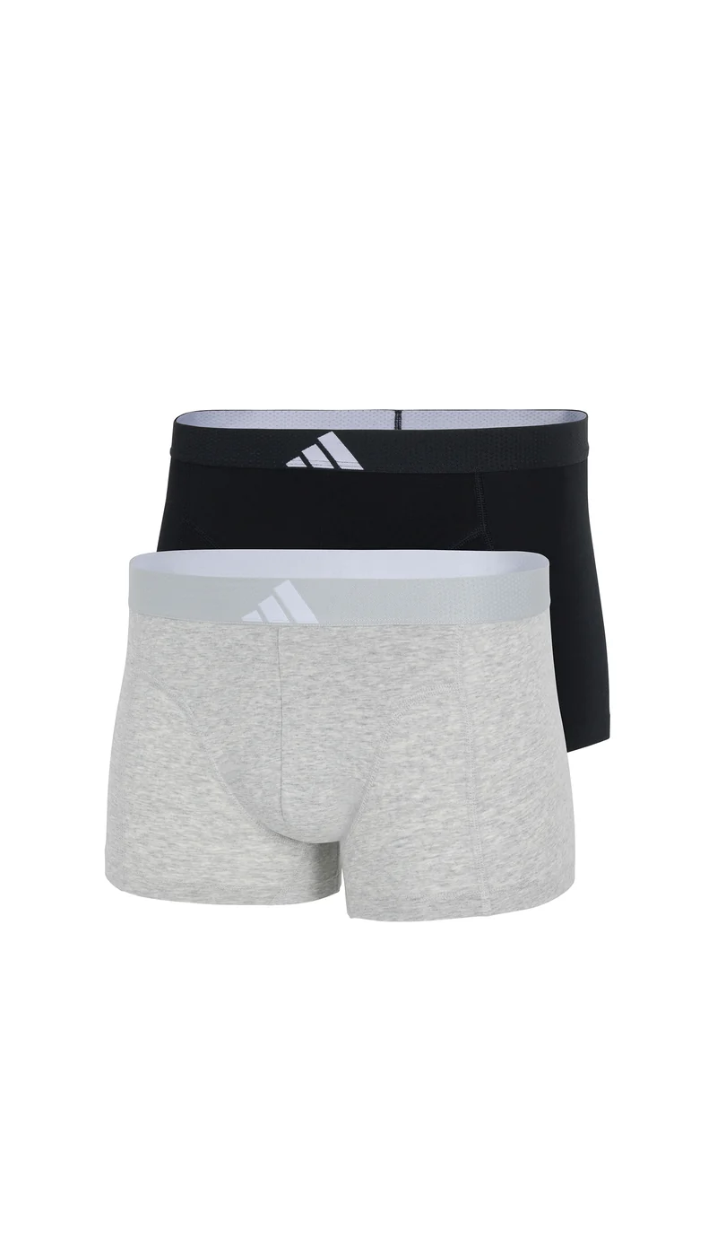 Enge Boxershorts 2er-Pack Schwarz/Grau - ADIDAS