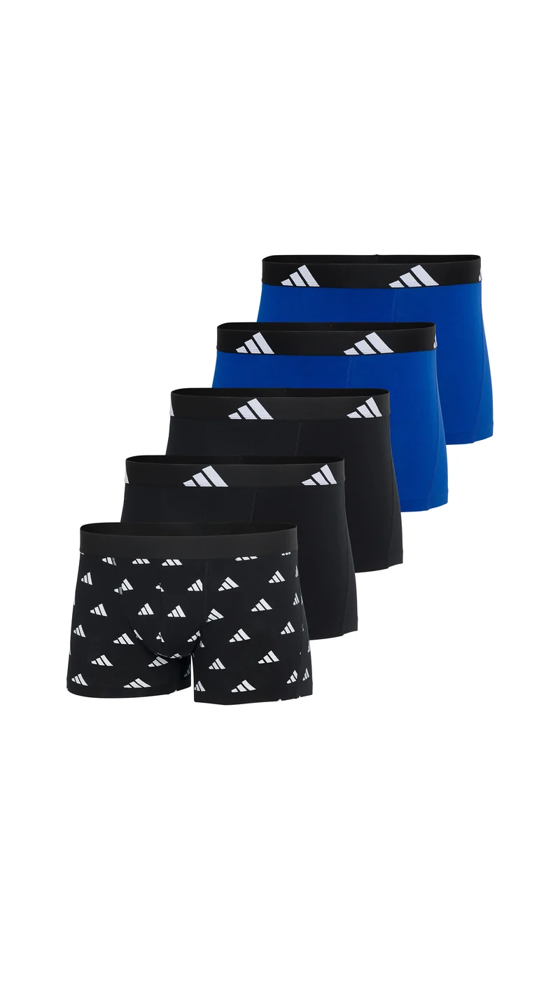 Enge Boxershorts 5er-Pack Schwarz/Blau - ADIDAS