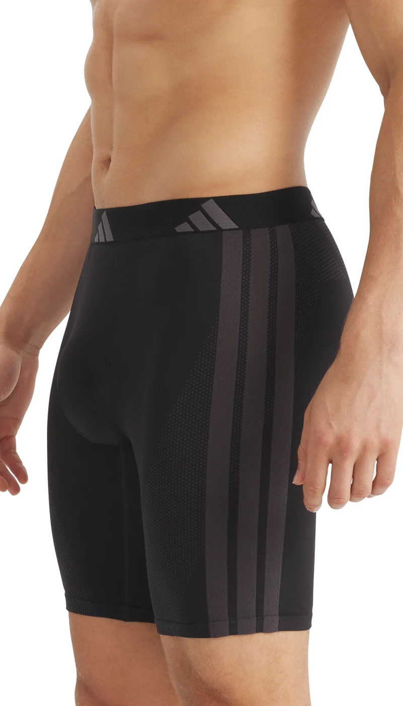 Enge Boxershorts 2er-Pack Schwarz/Lila - ADIDAS