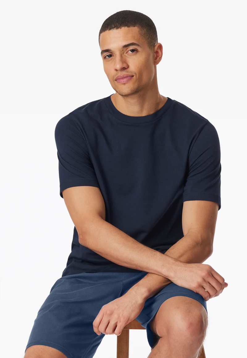 T-Shirt Dunkelblau - Mix+Relax