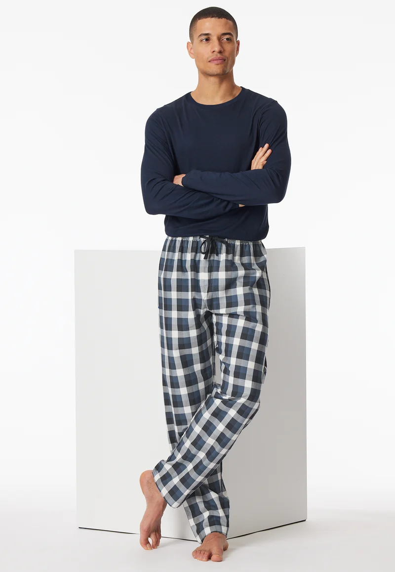 Hose Blau/Weiss kariert - Mix+Relax
