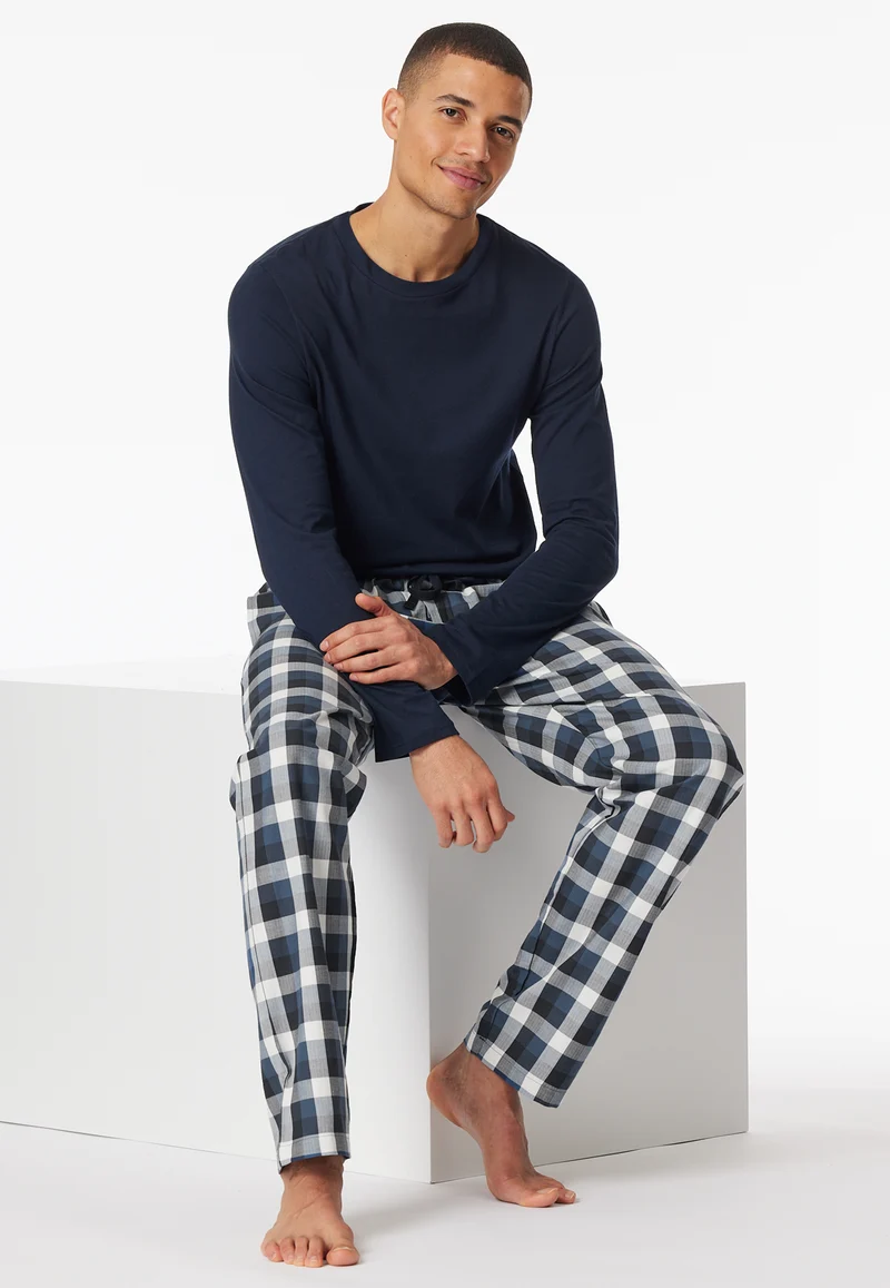 Hose Blau/Weiss kariert - Mix+Relax